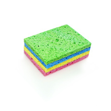 Natural cellulose sponge sheet scrubber